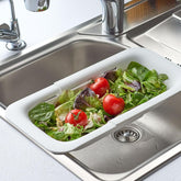 Hectarul - Strecuratoare ajustabila alba din plastic 36,2-49,4 cm Zeller